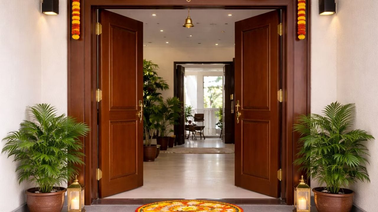 મુખ્ય દરવાજા પર અરીસો મૂકવાનું ટાળો: આજકાલ ઘણા લોકો સુશોભન હેતુઓ માટે મુખ્ય દરવાજા પર અરીસાઓ મૂકે છે. જો સ્થાન ખોટું હોય, તો તે ઘરમાં આવતી સકારાત્મક ઉર્જાને પ્રતિબિંબિત કરી શકે છે, જ્યારે નકારાત્મકતાને શોષી શકે છે. જો અરીસો બહાર મૂકવો જ પડે તો તેને દરવાજાની ઉપર કે સામે સીધો ન મૂકવો જોઈએ.
