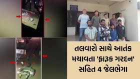વટવામાં તલવારો સાથે લુખ્ખાઓનો આતંક, પોલીસે 4 ને ઝડપી પાડ્યા
