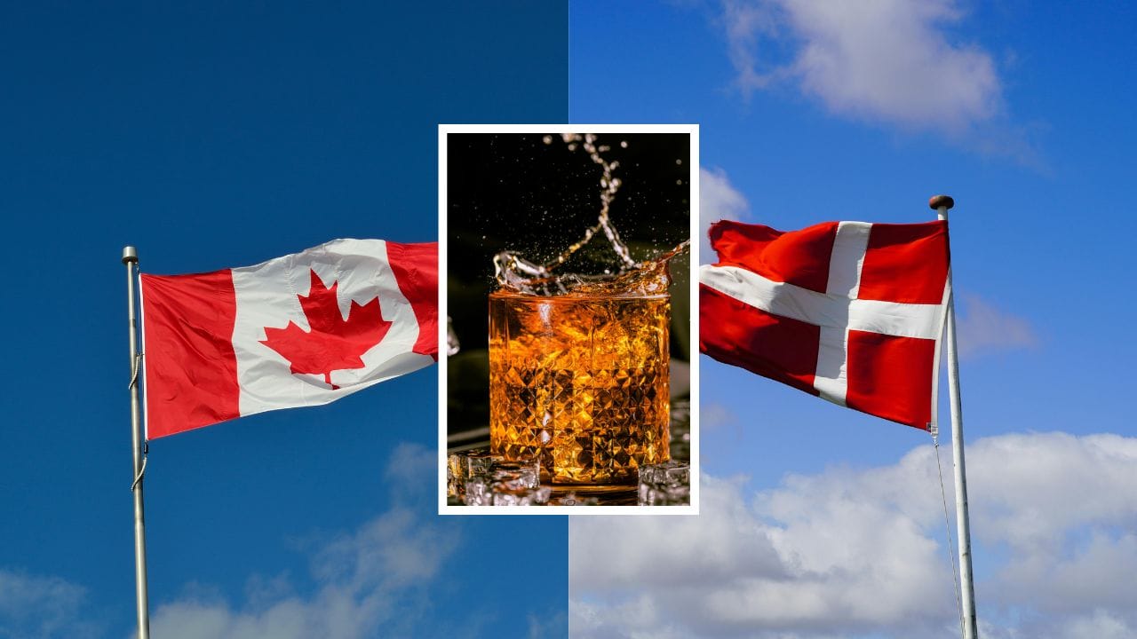 કેનેડા અને ડેનમાર્ક જેવા બે વિકસિત અને શાંતિપ્રિય દેશો વચ્ચે ૩૮ વર્ષ સુધી ચાલેલું આ 'વ્હિસ્કી વોર' (Whiskey War) સાબિત કરે છે કે દુનિયામાં વિવાદો ઉકેલવાની રીત હંમેશા હિંસક હોવી જરૂરી નથી. (Image Credit Source: Social Media)