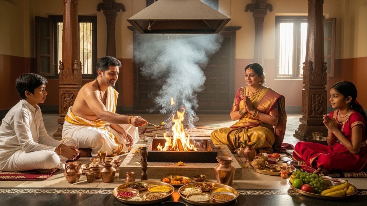 સનાતન ધર્મમાં પૂજા અને હવનનું વિશેષ મહત્વ છે. તે ફક્ત એક ધાર્મિક વિધિ નથી, પરંતુ ભગવાન સાથે જોડાવાનું અને બ્રહ્માંડની સકારાત્મક ઉર્જાને શોષવાનું વિજ્ઞાન છે. વડીલો ઘણીવાર હવન અથવા પૂજા દરમિયાન ક્યારેય ન ઉઠવાની સલાહ આપે છે. પરંતુ શું તમે ક્યારેય વિચાર્યું છે કે આવું શા માટે કહેવામાં આવે છે? ચાલો તેની પાછળના આધ્યાત્મિક અને વ્યવહારિક કારણો જાણીએ.
