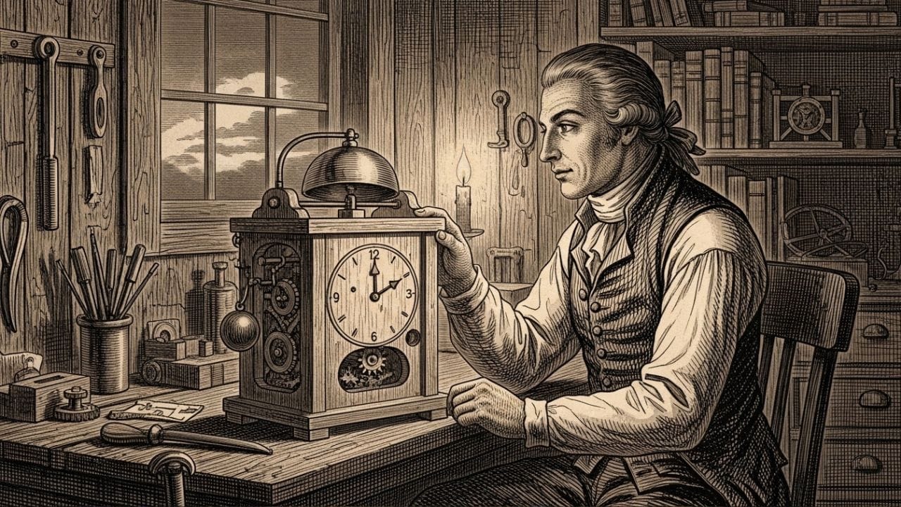 1787માં લેવી હચિન્સે પ્રથમ એલાર્મ ઘડિયાળ બનાવી હતી, જે ફક્ત સવારે 4 વાગ્યે જ વાગતી હતી અને તે તેણે પોતાને જાગાડવા માટે બનાવી હતી. તે સમય સુધી સામાન્ય લોકો માટે આવી ઘડિયાળો ઉપલબ્ધ નહોતી. લોકો ત્યારે કુદરતી રીતો અને પોતાની શરીરની અંદરની ઘડિયાળ પર નિર્ભર રહેતા, જે તેમને સમયસર જાગવામાં મદદ કરતી. ( Credits: AI Generated )