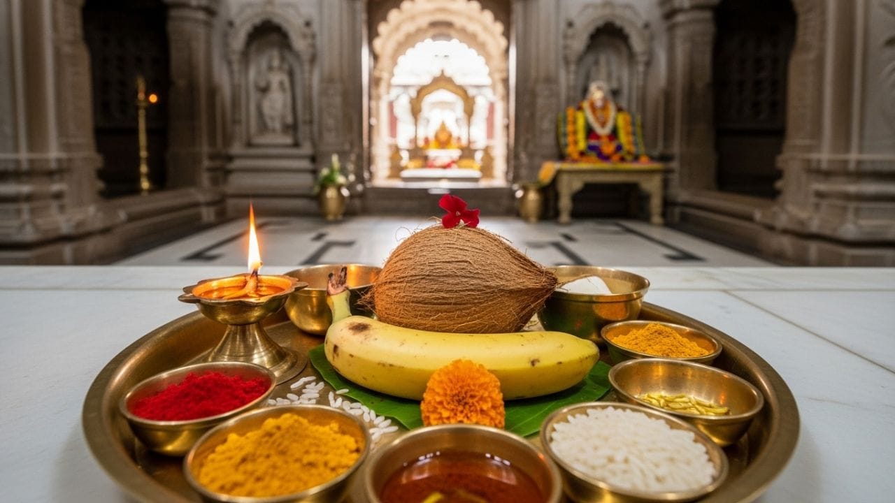 હિંદુ ધર્મમાં નારિયેળ અને કેળાને સૌથી શુદ્ધ અને પવિત્ર ફળ માનવામાં આવે છે કારણ કે તે "એંઠા" બીજમાંથી ઉગાડી શકાતા નથી. ઉદાહરણ તરીકે, જાંબુ, કેરી અને સફરજન જેવા અન્ય ફળો એવા બીજમાંથી ઉગે છે જે જો કોઈ ખાય છે અને પછી કચરામાં બીજ ફેંકી દે છે તો તે ઉગે છે.
