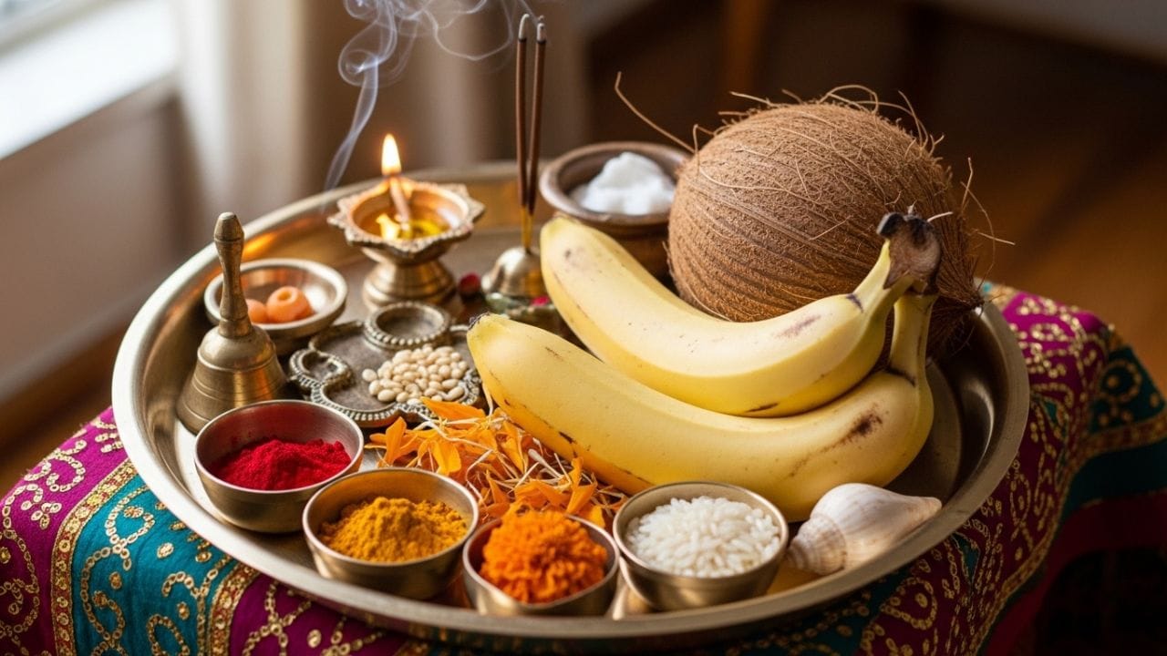 ફળની ત્રણ આંખોને ત્રિનેત્ર શિવનું પ્રતીક પણ માનવામાં આવે છે. બ્રહ્મવૈવર્ત પુરાણમાં પણ ભગવાન વિષ્ણુને કેળા ચઢાવવાનું વિશેષ મહત્વ જણાવાયું છે.
