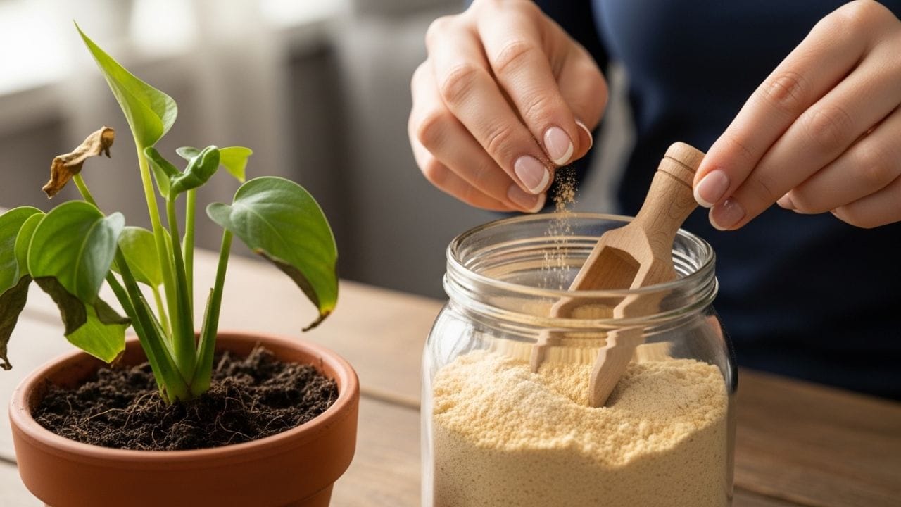 ઉપયોગ કરવાની સાચી રીત: ખાતર નાખવાની પણ એક ખાસ રીત હોય છે જેથી છોડના મૂળ તેને શોષી શકે. સૌથી પહેલા છોડની માટીના ઉપરના પડને હળવેથી ખોદવો (ગુડાઈ કરવી). હવે છોડના મુખ્ય થડથી થોડે દૂર માટીમાં એક ચમચી કેળાનો પાવડર ચારે બાજુ છાંટી દો. ત્યારબાદ ફરીથી હળવું ખોદકામ કરો જેથી પાવડર માટીમાં ભળી જાય અને છેલ્લે થોડું પાણી આપો. આનાથી પોષક તત્વો સીધા મૂળ સુધી પહોંચી જાય છે.