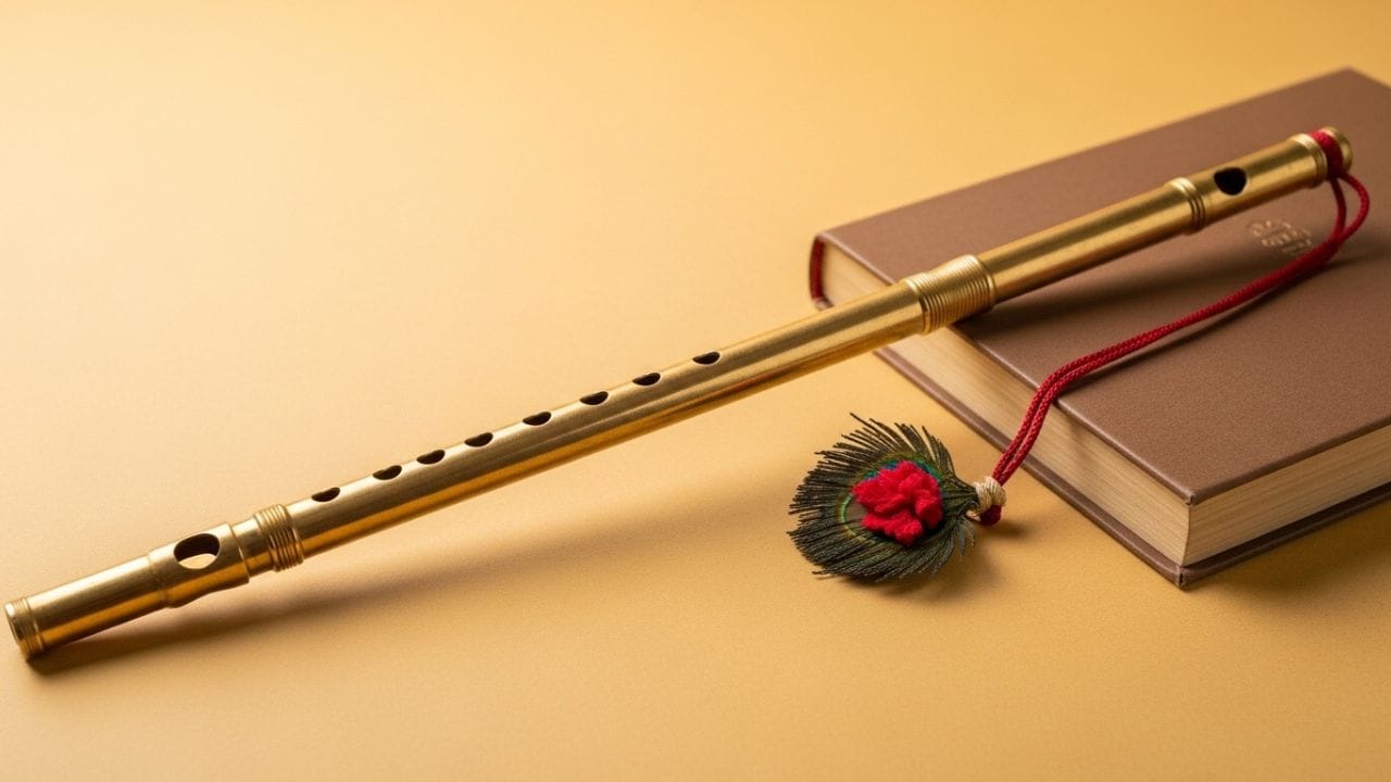 સોનાની કે ચાંદીની વાંસળી સમૃદ્ધિનું પ્રતિક માનવામાં આવે છે, જ્યારે વાંસની વાંસળી વિકાસ અને શાંતિ સાથે જોડાયેલી માન્યતા ધરાવે છે. તૂટેલી અથવા નુકસાન પામેલી વાંસળી ઘરમાં રાખવી યોગ્ય નથી, કારણ કે તે નકારાત્મકતા વધારતી કહેવાય છે. જો તમે ભગવાન શ્રી કૃષ્ણના ભક્ત હો, તો તેમની મૂર્તિ સાથે નાની વાંસળી રાખીને નિયમિત પૂજા કરવી શુભ માનવામાં આવે છે. ( Credits: AI Generated )