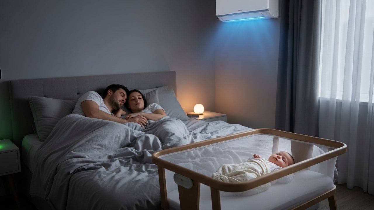 તાપમાનનું થોડા થોડા સમયે નિરીક્ષણ કરો: બાળકના હાથ અને પગને સ્પર્શ કરીને તપાસો; જો તેઓ વધુ પડતી ઠંડી અનુભવે છે, તો તમારે AC ની તીવ્રતા ઓછી કરવી જોઈએ અથવા તેને બંધ કરી દો. (ફોટો ક્રેડિટ-Google)