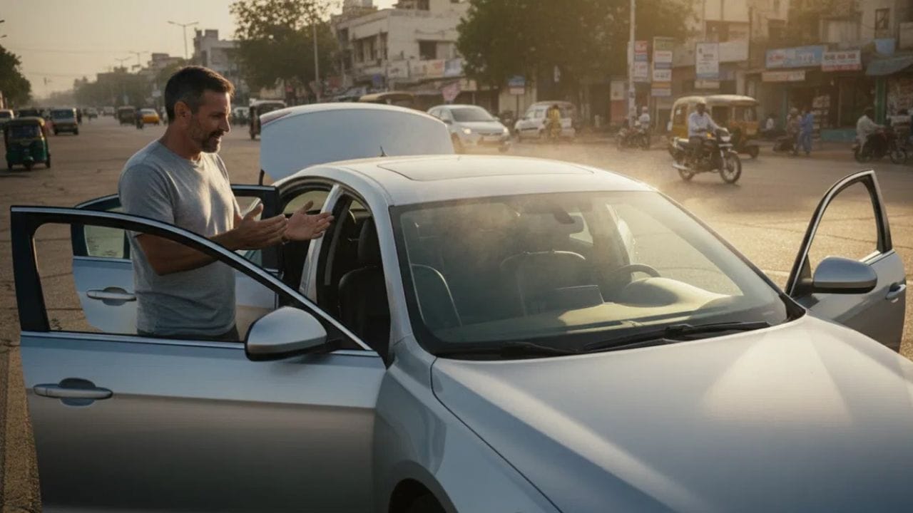  કારનો દરવાજો અને વિન્ડો ખોલી નાખો: જો તમારી કાર તડકામાં પાર્ક કરેલી હોય, તો આંતરિક ભાગ અત્યંત ગરમ હવાથી ભરાઈ જાય છે. એસી ચાલુ કરતા પહેલા, લગભગ એક મિનિટ માટે દરવાજા અથવા બારીઓ ખોલો જેથી આ ગરમ હવા બહાર નીકળી જાય.  (ફોટો ક્રેડિટ-Google)