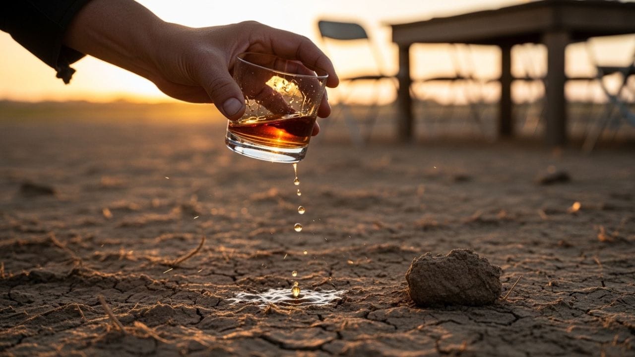 કેટલાક લોકો એવું માનતા હોય છે કે દારૂ નકારાત્મક ઉર્જાને ખેંચી શકે છે. તેથી તેઓ પહેલા થોડું દારૂ જમીન પર રેડે છે, જેથી આવી અસર ઓછી થાય. જોકે આ વાતને સમર્થન આપતો કોઈ વૈજ્ઞાનિક પુરાવો નથી, છતાં આ માન્યતા ઘણા લોકોની પરંપરા અને જીવનશૈલીનો એક ભાગ બની ગઈ છે. ( Credits: AI Generated )