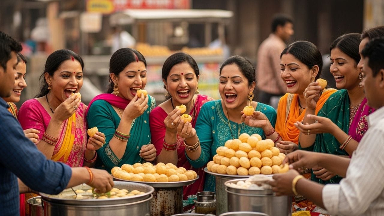 સમય સાથે ગોલગપ્પામાં ઘણા નવા પ્રયોગો થયા છે. આજકાલ બજારમાં ચોકલેટ ગોલગપ્પા, ફાયર ગોલગપ્પા અને પાણીપુરીમાં  નવીન પ્રકારો પણ જોવા મળે છે. છતાં પણ, આ બધાં નવા સ્વાદ વચ્ચે પરંપરાગત ખાટા-મસાલેદાર ગોલગપ્પા હજુ સુધી લોકોની સૌથી લોકપ્રિય પસંદગી છે. ( નોંધ: અહીં આપવામાં આવેલી માહિતી પબ્લિક ડોમેન પરથી લેવામાં આવી છે, જે ફક્ત તમારી જાણકારી માટે છે.) ( Credits: AI Generated )