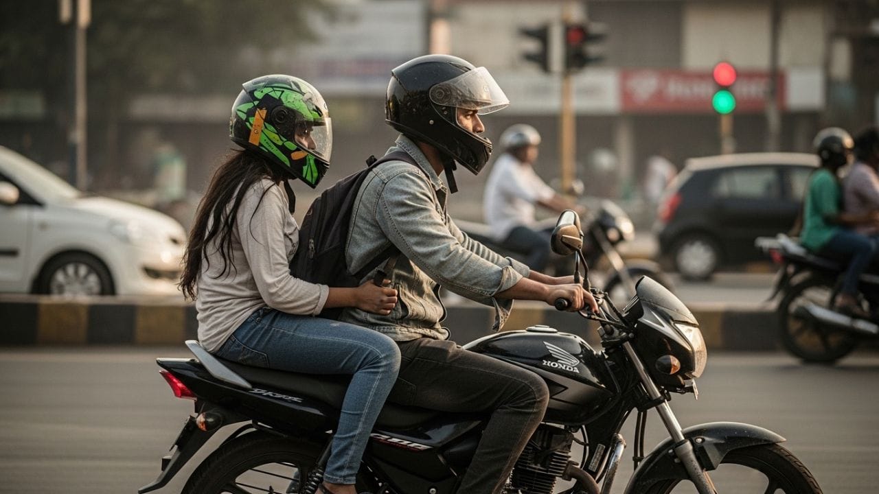 મોટાભાગના નાના અને સસ્તા હેલ્મેટમાં BIS અથવા ISIનું પ્રમાણપત્ર નથી હોતું, જ્યારે ભારતમાં આ જરૂરી ગણાય છે. આવા હેલ્મેટ ફક્ત માથાનો ઉપરનો ભાગ જ ઢાંકે છે, એટલે અકસ્માત સમયે જડબાં, કાન અને ચહેરાનો નીચેનો ભાગ સુરક્ષિત રહેતો નથી. ઉપરાંત, પ્લાસ્ટિકથી બનેલા આ હેલ્મેટ બહુ નાજુક હોય છે અને થોડી ટક્કરમાં જ તૂટી શકે છે, તેથી ટ્રાફિક પોલીસ તેમને માન્ય ગણતી નથી. ( Credits: AI Generated )