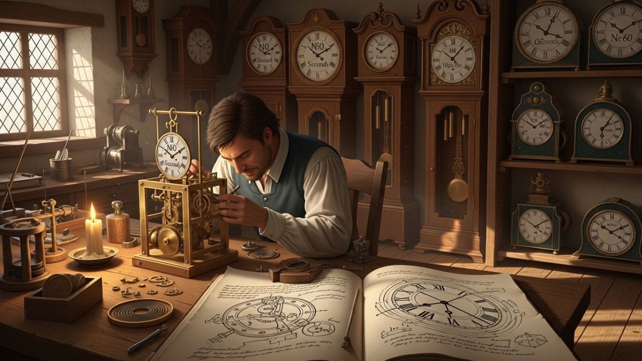 શરૂઆતમાં 24 કલાકની પદ્ધતિ બધે સ્વીકારાઈ નહોતી અને લોકો પોતાની જરૂર મુજબ સમય માપતા હતા. પછી યુરોપમાં યાંત્રિક ઘડિયાળો આવ્યા પછી સમય માપવું સરળ અને ચોક્કસ બન્યું. 17મી સદીમાં સેકન્ડનું સચોટ માપન શરૂ થયું અને 60 સેકન્ડની પદ્ધતિ સ્થિર થઈ ગઈ. ત્યારબાદ ગેલિલિયો અને ક્રિશ્ચિયન હ્યુજેન્સે લોલક ઘડિયાળો બનાવી સમય માપનને વધુ સચોટ બનાવ્યું. ( Credits: AI Generated )