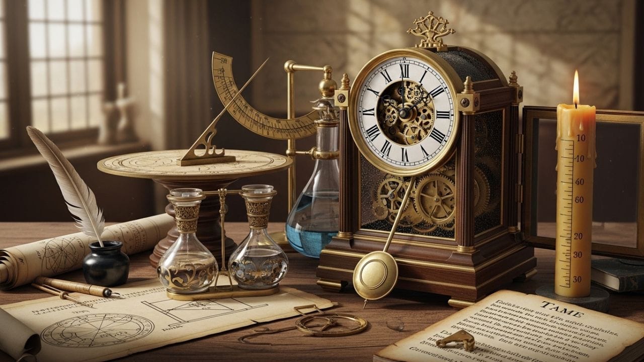 ફ્રેન્ચ ક્રાંતિ દરમિયાન સમયને 10 આધારિત બનાવવાનો પ્રયાસ થયો હતો, જેમાં દિવસને 10 કલાક અને દરેક કલાકને 100 મિનિટમાં વહેંચાયો હતો. પરંતુ આ પદ્ધતિ ઉપયોગમાં મુશ્કેલ લાગી, તેથી તેને જલ્દી છોડવામાં આવી અને ફરીથી 60 આધારિત સમય પ્રણાલી સ્વીકારી લેવામાં આવી. ( નોંધ: અહીં આપવામાં આવેલી માહિતી પબ્લિક ડોમેન પરથી લેવામાં આવી છે, જે ફક્ત તમારી જાણકારી માટે છે.) ( Credits: AI Generated )