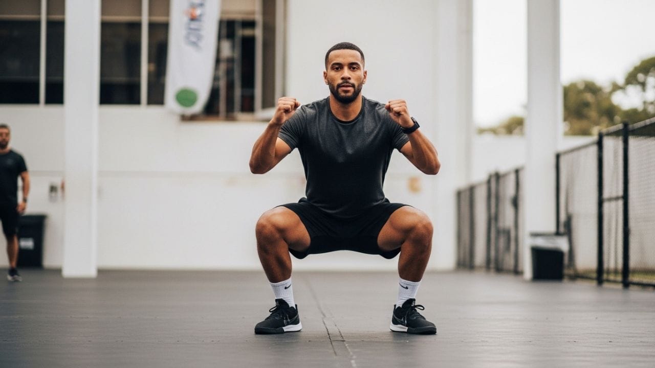 બેઝિક સ્ક્વોટ્સને વધુ અસરકારક બનાવવા એક કસરત, જેને જમ્પ સ્ક્વોટ કહેવાય છે. આ કસરત પગને મજબૂત બનાવે છે અને હાર્ટ રેટ વધારીને વધુ કેલરી બર્ન કરવામાં મદદ કરે છે. સ્ક્વોટ કરતી વખતે જાંઘને જમીન સાથે સમાન રાખો, પછી એડીનો દબાણ લઈને ઊંચો કૂદકો મારો અને ધીમેથી નીચે ઉતરો. આ પ્રક્રિયા 12–15 વાર કરો, 3 સેટ પૂર્ણ કરો અને દરેક સેટ વચ્ચે 30 સેકન્ડ આરામ લો. ( Disclaimer: આ લેખ માત્ર જાણકારી માટે છે. તેનો ઉપયોગ પુર્વે આપ આપના તબીબ અથવા તજજ્ઞોની સલાહ ખાસ લેવી જરૂરી છે. ) ( Credits: AI Generated )