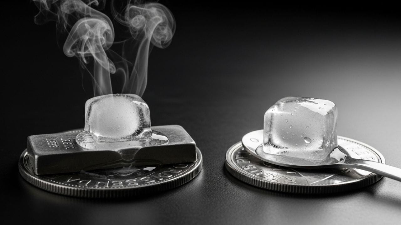 જો તમે ચાંદીના સિક્કા પર બરફનો ટુકડો મૂકો, તો તે સામાન્ય રીતે ઝડપથી ઓગળવા લાગે છે. તેનું કારણ એ છે કે ચાંદી ખૂબ જ ઝડપથી ગરમીનું સ્થાનાંતરણ કરે છે. બરફ ચાંદીને સ્પર્શતા જ તેની ઠંડક ઝડપથી ફેલાય છે, જેના કારણે તે વહેલી તકે પીગળી જાય છે. પછી જ્યારે તમે સિક્કો ઉઠાવો, ત્યારે તે ઠંડો અનુભવાય છે. પરંતુ જો સિક્કો નકલી હોય, તો બરફ એટલી ઝડપથી નહીં ઓગળે, કારણ કે અન્ય ધાતુઓ ગરમીનું સ્થાનાંતરણ ધીમું કરે છે. ( નોંધ: અહીં આપવામાં આવેલી માહિતી પબ્લિક ડોમેન પરથી લેવામાં આવી છે, જે ફક્ત તમારી જાણકારી માટે છે.) ( Credits: AI Generated )