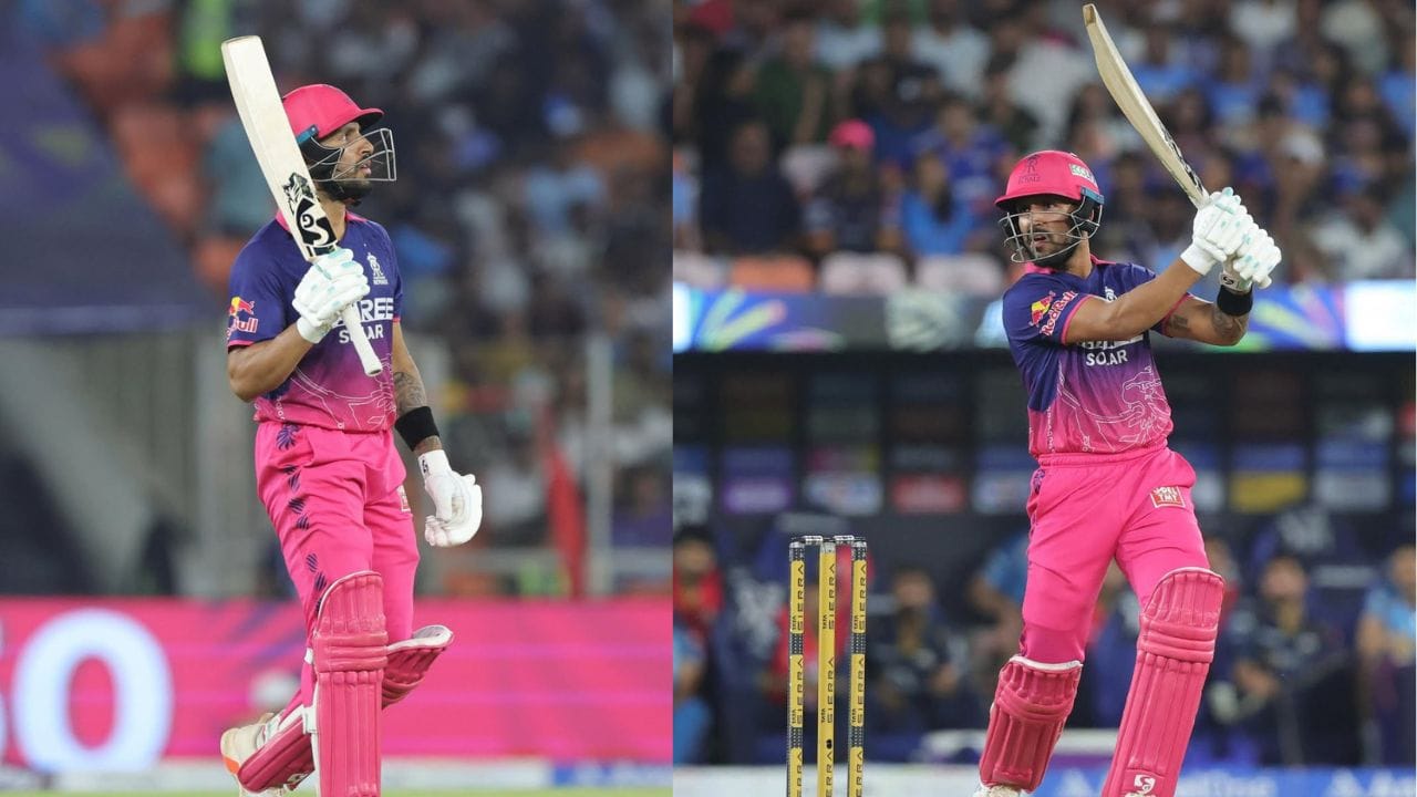 ગુજરાત ટાઇટન્સ સામે વિકેટકીપર-બેટ્સમેન ધ્રુવ જુરેલ ત્રીજા નંબરે બેટિંગ કરવા આવ્યો હતો. તેણે 178.57ના સ્ટ્રાઇક રેટથી 42 બોલમાં 75 રન બનાવ્યા, જેમાં પાંચ ચોગ્ગા અને પાંચ છગ્ગા ફટકાર્યા હતા.