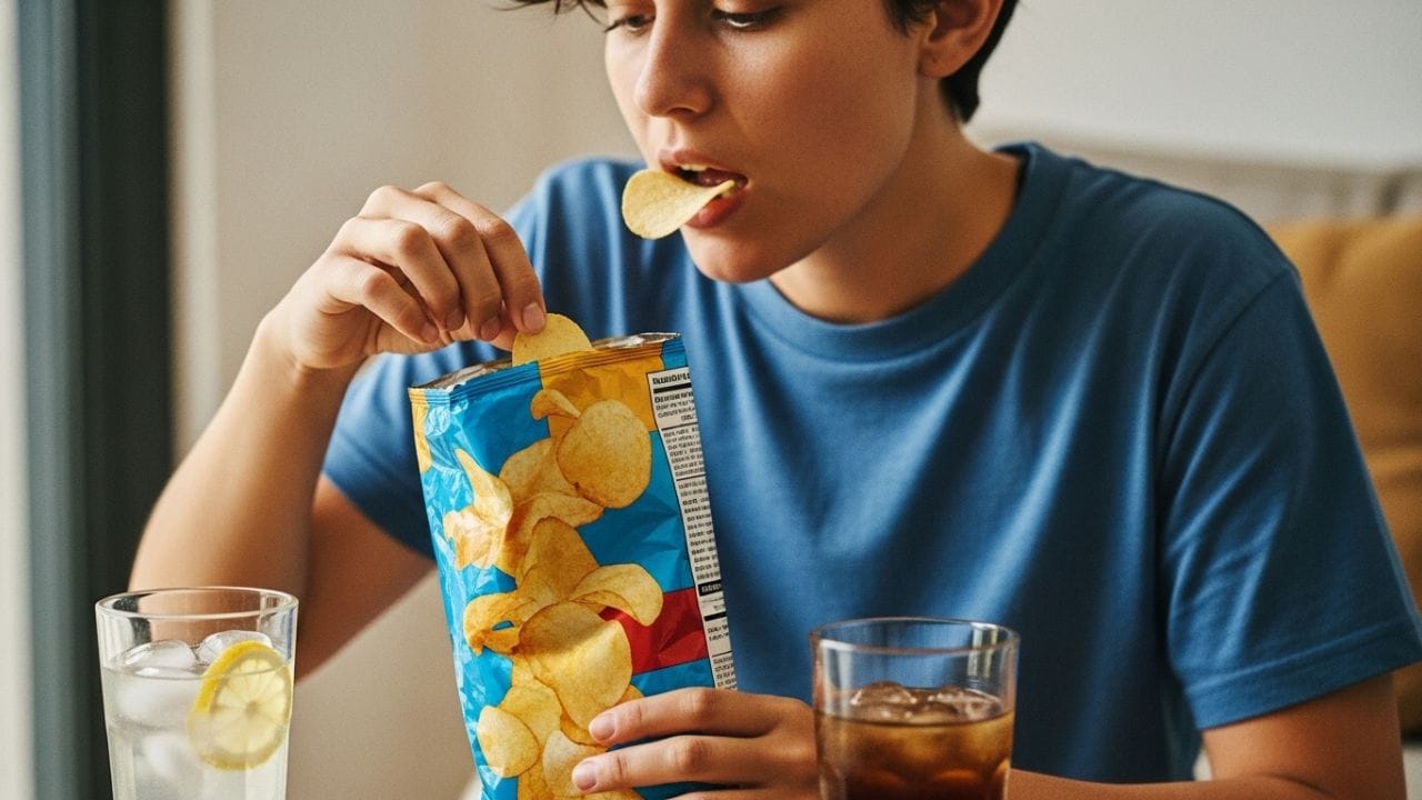 ચિપ્સમાં મીઠું અને ટ્રાન્સ ચરબીનું પ્રમાણ વધુ હોય છે. આને બિનઆરોગ્યપ્રદ માનવામાં આવે છે. આના નિયમિત સેવનથી સ્થૂળતાનું જોખમ વધી શકે છે.
