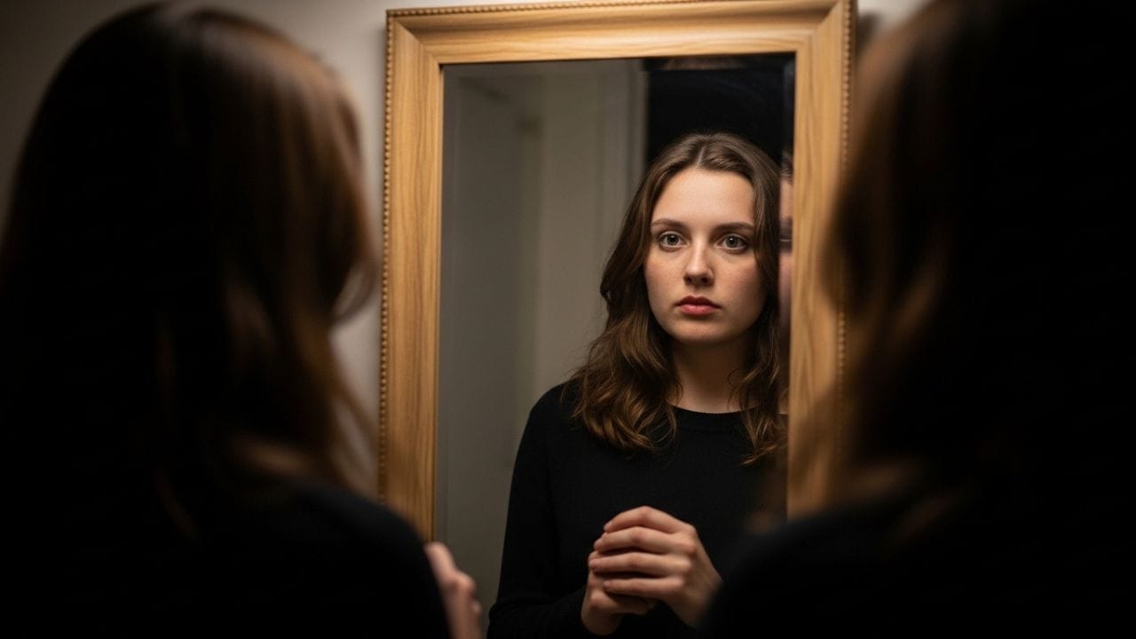 શું તમે ક્યારેય સ્વપ્નમાં પોતાને અરીસામાં જોઈને ગભરાઈ ગયા છો? આવા સ્વપ્નો ઘણીવાર આપણને ગૂંચવણમાં મૂકે છે અને આપણે તેના અર્થ વિશે વિચારવા લાગીએ છીએ. હકીકતમાં, ઘણા લોકો આવા સપનાઓ અનુભવે છે જે તેમની લાગણીઓ અને ભવિષ્ય વિશે સંકેત આપે છે. પોતાને અરીસામાં જોવાનું સ્વપ્ન ખાસ માનવામાં આવે છે, કારણ કે તે આપણા અંદરના વિચારો, ભાવનાઓ અને જીવનના માર્ગ વિશે કંઈક સૂચવે છે. ચાલો જાણીએ કે આવા સ્વપ્નનો અર્થ શું હોઈ શકે છે. ( Credits: AI Generated )