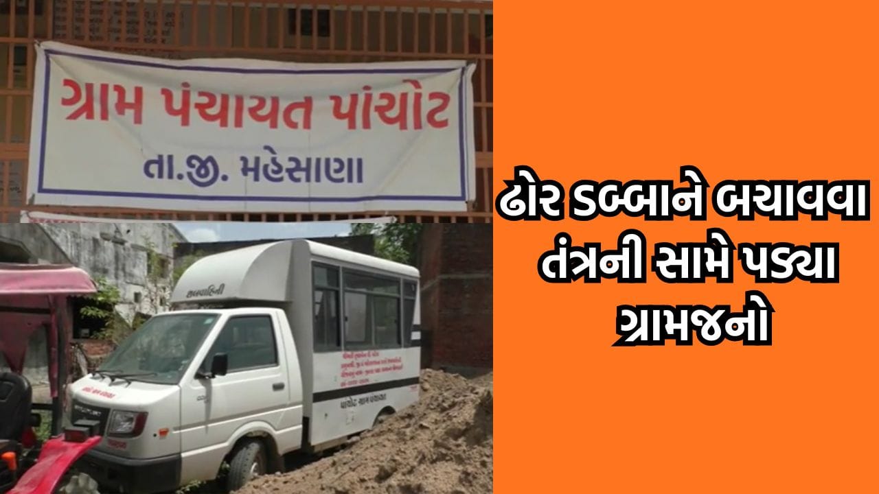 મહેસાણાના પાંચોટમાં ઢોર ડબ્બાને તોડી પંચાયત ઘર બનાવવા સામે ગ્રામજનોએ ચડાવી બાંયો- જુઓ Video મહેસાણાના પાંચોટમાં ઢોર ડબ્બાને તોડી પંચાયત ઘર બનાવવા સામે ગ્રામજનોએ ચડાવી બાંયો- જુઓ Video