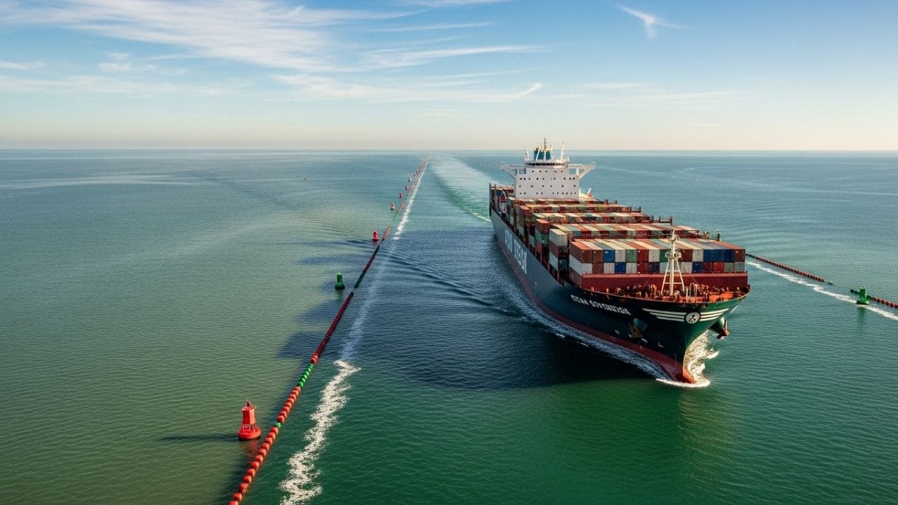 આનો સરળ અર્થ એવો છે કે જહાજના તળિયા અને સમુદ્રના તળ વચ્ચે હંમેશા થોડું સુરક્ષિત અંતર રાખવું જરૂરી છે. સામાન્ય રીતે આ અંતર જહાજના ડ્રાફ્ટના લગભગ 10થી 20 ટકા જેટલું, અથવા ઓછામાં ઓછું 1થી 2 મીટર હોવું જોઈએ. આ વધારાની જગ્યા હોવાથી જહાજ તરંગોમાં સરળતાથી ચાલી શકે છે અને અચાનક આવતા અવરોધોથી બચી શકે છે. યોગ્ય “અંડર કીલ ક્લિયરન્સ” વગર મોટું જહાજ સુરક્ષિત રીતે ચલાવવું શક્ય નથી. ( Credits: AI Generated )