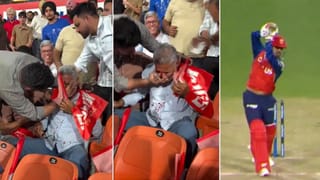 Breaking News: પંજાબ-રાજસ્થાનની મેચમાં મેદાનમાં હાજર દર્શક થયો ઈજાગ્રસ્ત, બેટ્સમેનના સિક્સરથી ફેન લોહીલુહાણ