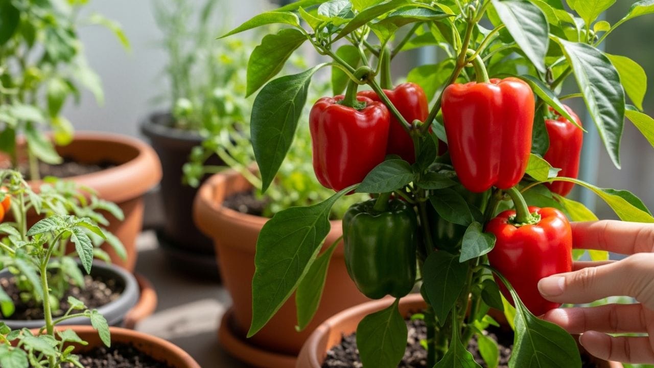 Plant in pot: રસોડાનો ખર્ચ ઘટશે અને સ્વાસ્થ્ય વધશે! બજારમાં મોંઘા ભાવે મળતા લાલ શિમલા મરચાં હવે તમારા ઘરે જ ઉગશે
