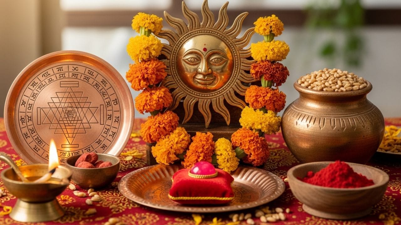 સૂર્ય માટે: આંકડો (મદાર): સૂર્યને ગ્રહોના રાજા અને માન-સન્માનના કારક માનવામાં આવે છે. જો કાર્યક્ષેત્રમાં અવરોધો આવતા હોય કે આત્મવિશ્વાસની કમી હોય, તો રવિવારના દિવસે આંકડાના છોડનું પૂજન કરવાથી પદ-પ્રતિષ્ઠામાં વૃદ્ધિ થાય છે.