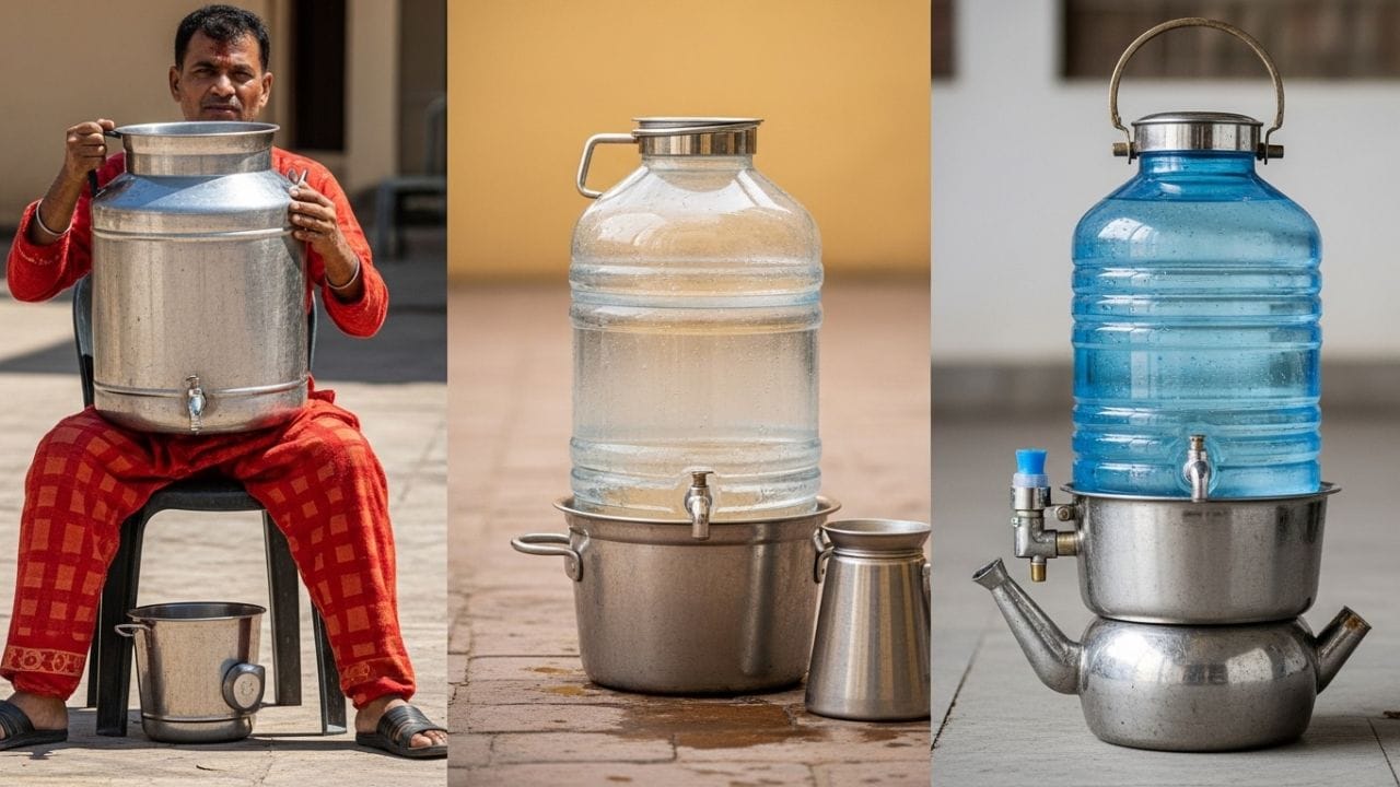 ઉનાળાએ પોતાનું રૌદ્ર સ્વરૂપ ધારણ કરી લીધું છે અને આકરા તાપમાં ગળું સુકાવવું સામાન્ય વાત છે. આવી સ્થિતિમાં ઠંડું પાણી અમૃત સમાન લાગે છે. પરંતુ ઘણીવાર વીજળી ડૂલ થવાને કારણે ફ્રીજ કામ નથી કરતું અથવા તો ઘરે માટલું હોતું નથી. જો તમે પણ ગરમ પાણી પીવા મજબૂર છો, તો હવે ટેન્શન લેવાની જરૂર નથી. વિજ્ઞાન અને દાદી-નાનીના જ્ઞાનના સંગમથી તમે કોઈપણ ખર્ચ વગર ઘરે જ પાણીને ઠંડુંગાર બનાવી શકો છો.