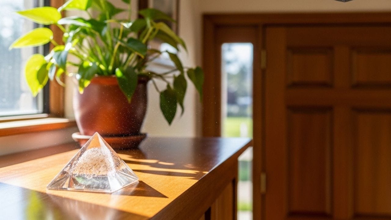 આજકાલની વ્યસ્ત જીવનશૈલીમાં દરેક વ્યક્તિ ખુશી, શાંતિ અને પ્રગતિ ઈચ્છે છે. પરંતુ ઘણી વખત મહેનત કરવા છતાં ઘરમાં તણાવ અને મતભેદો ઓછા થતા નથી, જેનાથી નકારાત્મક વાતાવરણ ઉભું થાય છે અને મન પણ અશાંત રહે છે. આવી સ્થિતિમાં ઘરના વાસ્તુ પર ધ્યાન આપવું જરૂરી બની જાય છે. વાસ્તુ પિરામિડને પણ એક ઉપાય તરીકે માનવામાં આવે છે. નિષ્ણાતો મુજબ, તેને યોગ્ય દિશામાં રાખવાથી ઘરમાં સકારાત્મકતા વધારી શકાય છે અને તેના કેટલાક લાભ પણ મળી શકે છે. ( Credits: AI Generated )