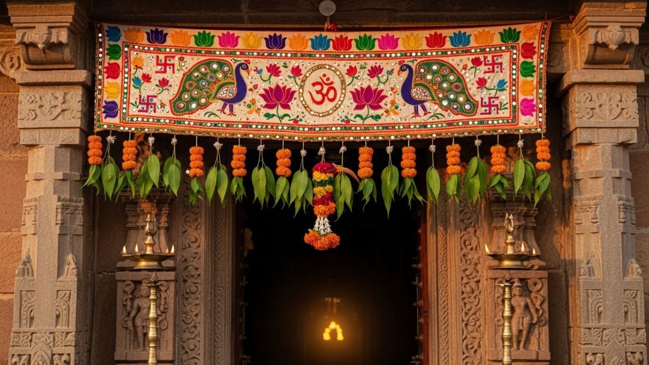 ઘરનું મંદિર એવી જગ્યા છે જ્યાંથી આખા ઘરમાં સકારાત્મક ઊર્જા ફેલાય છે. અહીં નાની બેદરકારી પણ વાસ્તુ સંબંધિત સમસ્યાઓ ઉભી કરી શકે છે. તેથી, જો મંદિરના દરવાજા પરના પાંદડા સુકાઈ ગયા હોય, તો ઘરની શાંતિ અને તમારી શ્રદ્ધા જાળવવા માટે તેમને તરત દૂર કરી દેવા જોઈએ. ( નોંધ :ટીવી9 કોઈ પણ પ્રકારે અંધશ્રદ્ધાને પ્રોત્સાહન આપતુ નથી. આ અહેવાલ માત્ર ધાર્મિક માન્યતા અને લોકોમાં પ્રચલિત માન્યતા, રીત રિવાજને આધારે રજૂ કરવામાં આવેલ છે. ) ( Credits: AI Generated )