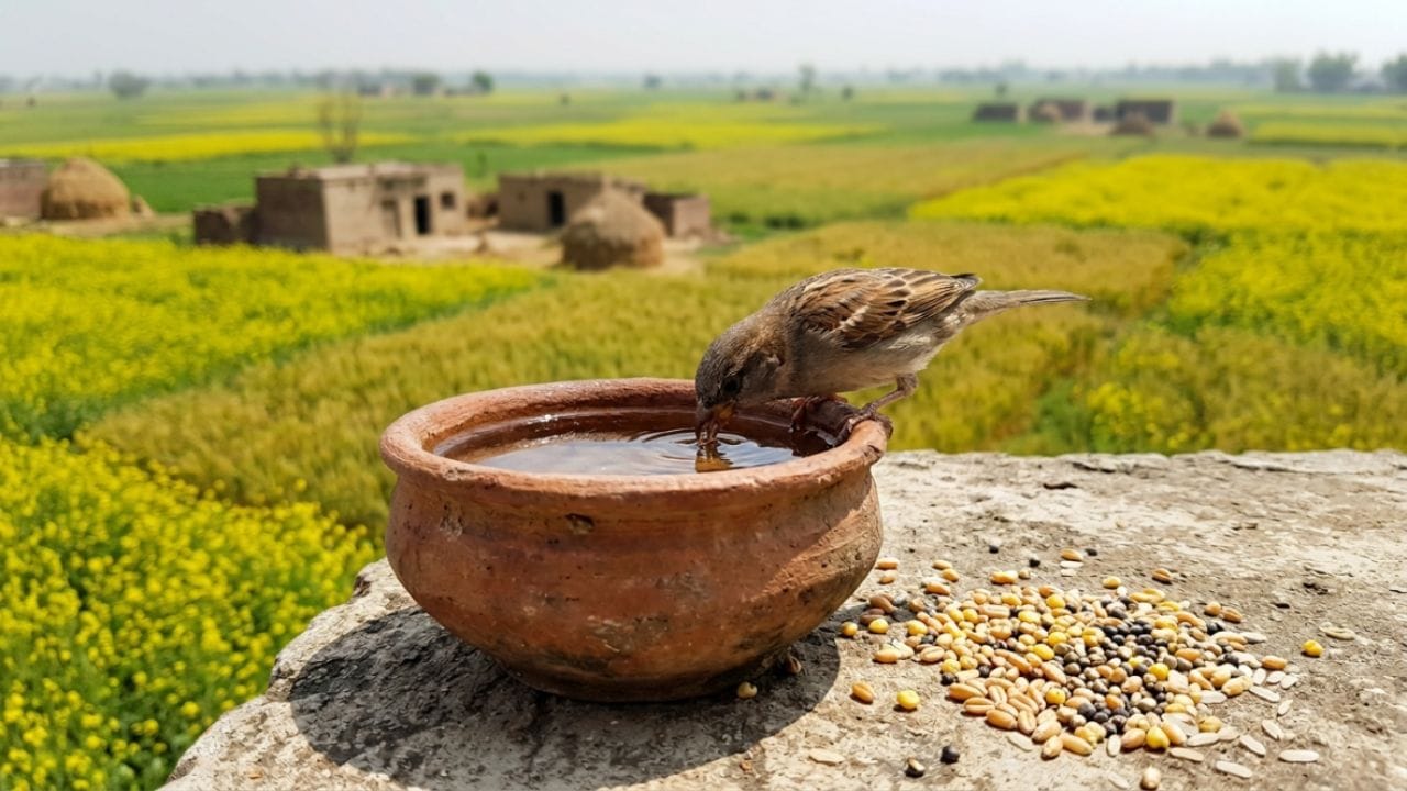 બિલાડીઓ અથવા અન્ય શિકારી પ્રાણીઓના ભયથી દૂર એવી જગ્યાએ ખોરાક અને પાણીનો સંગ્રહ કરવો જોઈએ. ઉપરાંત ખોરાકનો બગાડ ન થાય તે માટે વધારાનો સંગ્રહ કરવાનો નહીં.