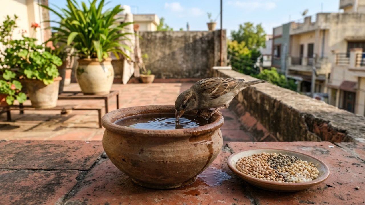 જ્યોતિષ શાસ્ત્રમાં, પક્ષીઓ અને પ્રાણીઓની સેવા કરવી શુભ માનવામાં આવે છે. એવું માનવામાં આવે છે કે કાગડા, ચકલી અને કબૂતર જેવા પક્ષીઓને ખોરાક અને પાણી આપવાથી શનિ, રાહુ અને કેતુના અશુભ પ્રભાવ ઓછા થઈ શકે છે.