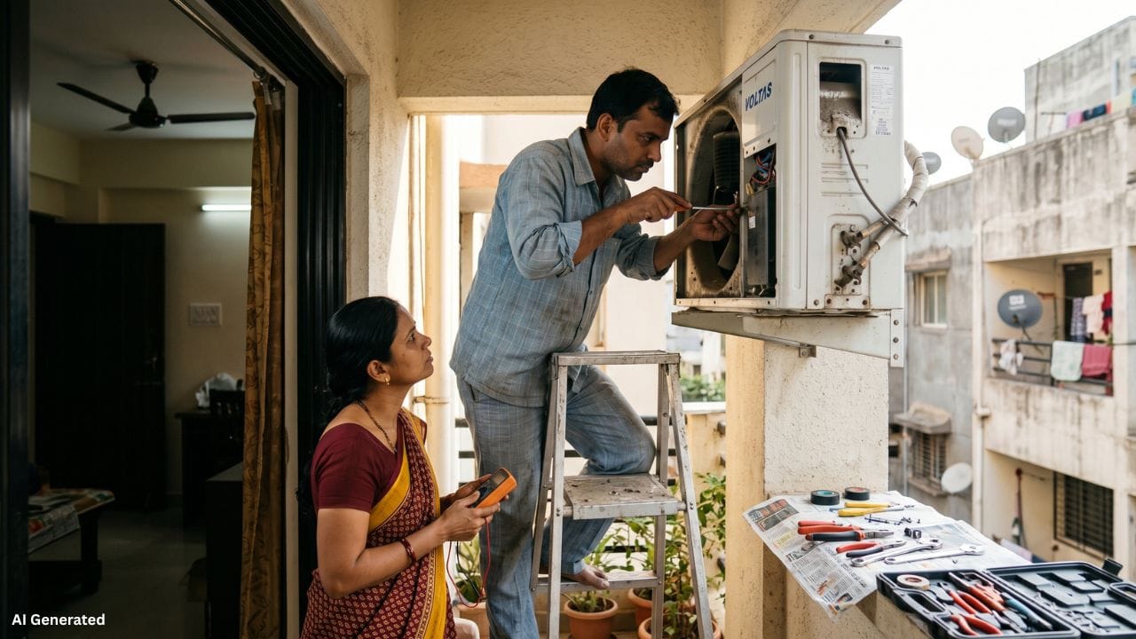 એસીને લગભગ 10 મિનિટ ચાલુ રાખ્યા પછી આઉટડોર યુનિટના પંખા પાસે હાથ રાખો. જો એસીમાં ગેસ પૂરતો હોય, તો પંખામાંથી ગરમ હવા આવશે. પરંતુ હવા સામાન્ય કે ઠંડી લાગે, તો ગેસ ઓછો હોવાની શક્યતા રહે છે. ( નોંધ: અહીં આપવામાં આવેલી માહિતી પબ્લિક ડોમેન પરથી લેવામાં આવી છે, જે ફક્ત તમારી જાણકારી માટે છે.)