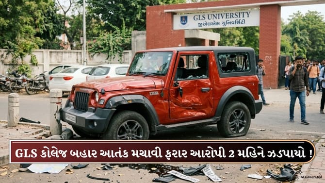 GLS કોલેજ બહાર હુમલો કરનાર આદિત્ય રાઠોડની 2 મહિના બાદ ધરપકડ