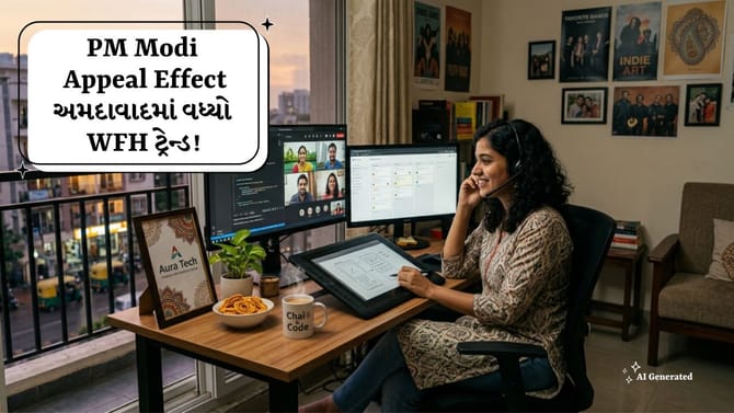 PM Modi Appeal Effect: અમદાવાદમાં વધ્યો Work From Home ટ્રેન્ડ!
