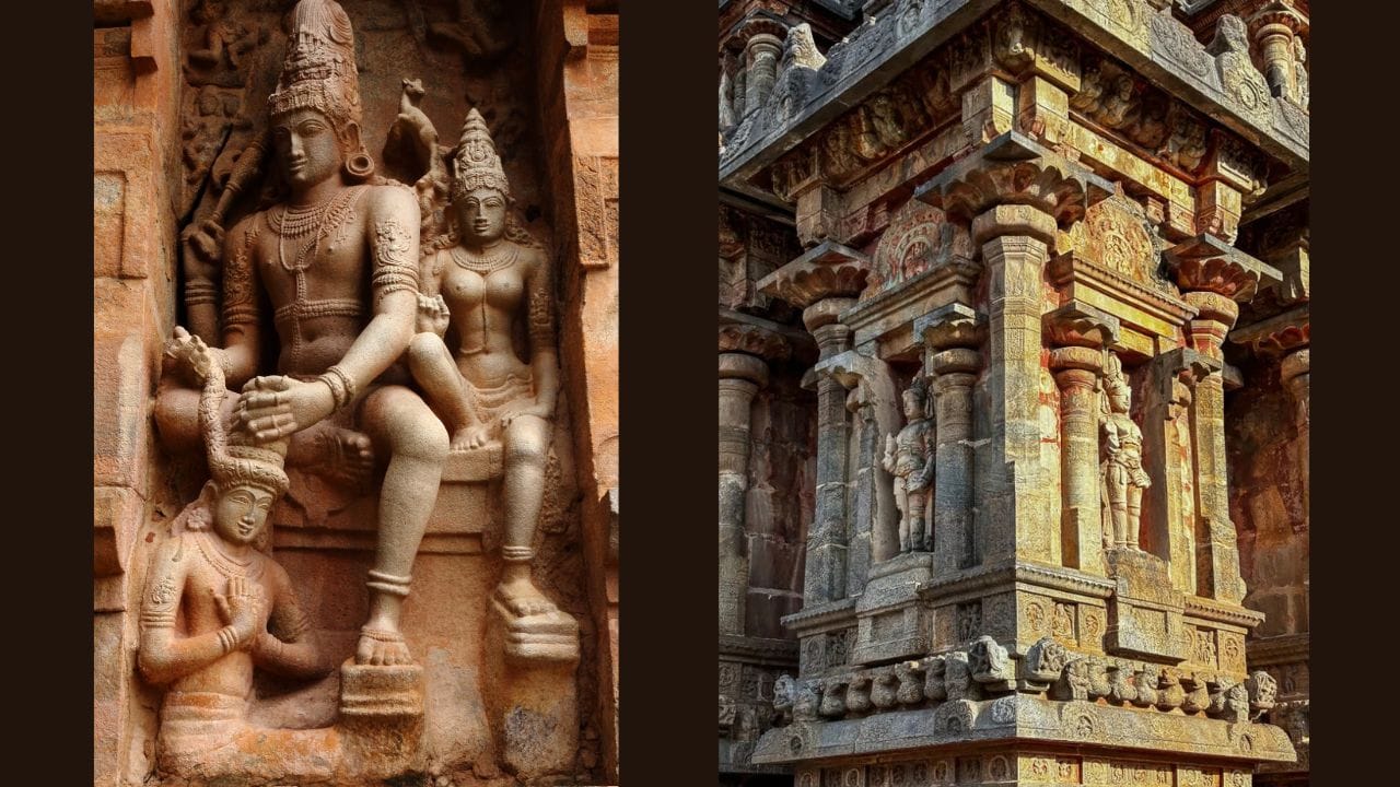 ચોળા સામ્રાજ્યના મંદિરો તેની ભવ્યતા, સુક્ષ્મ કોતરણી અને વિશાળ દ્રવિડ શૈલીના મંદિરો માટે પ્રસિદ્ધ છે. ચોળા શાસકોએ તંજાવુરનું પ્રસિદ્ધ બૃહદેશ્વર મંદિર સહિત અનેક ઐતિહાસિક મંદિરોનું નિર્માણ કરાવ્યું હતું, જે આજે પણ ભારતીય સ્થાપત્યકળાના શ્રેષ્ઠ ઉદાહરણો માનવામાં આવે છે. આ મંદિરો માત્ર ધાર્મિક કેન્દ્રો જ નહીં પરંતુ કલા, સંસ્કૃતિ અને શિક્ષણના મહત્વપૂર્ણ કેન્દ્રો પણ હતા. (Image Credit Source: Social Media) 