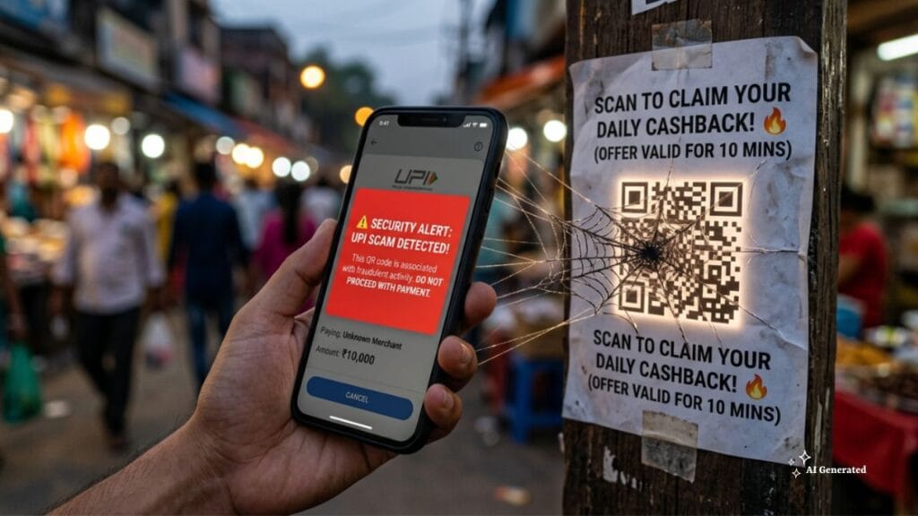 Breaking News UPI Fraud Alert Fake QR Codes, Screen Sharing Apps and Customer Care Scams Rising in India