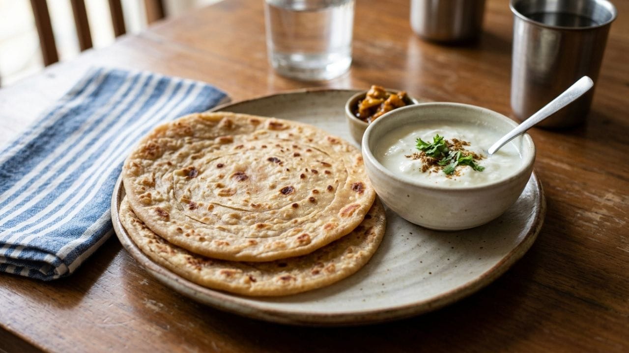 દહીં પરાઠા (Dahi Paratha) :  દહીં પ્રોબાયોટિક્સથી ભરપૂર હોય છે અને પેટને ઠંડક આપે છે. લોટ બાંધતી વખતે પાણીના બદલે તાજા દહીંનો ઉપયોગ કરીને આ પરાઠા બનાવવામાં આવે છે. દહીંના કારણે પરાઠા લાંબા સમય સુધી એકદમ નરમ રહે છે, જેથી તમે તેને પ્રવાસમાં કે લંચ બોક્સમાં પણ લઈ જઈ શકો છો.