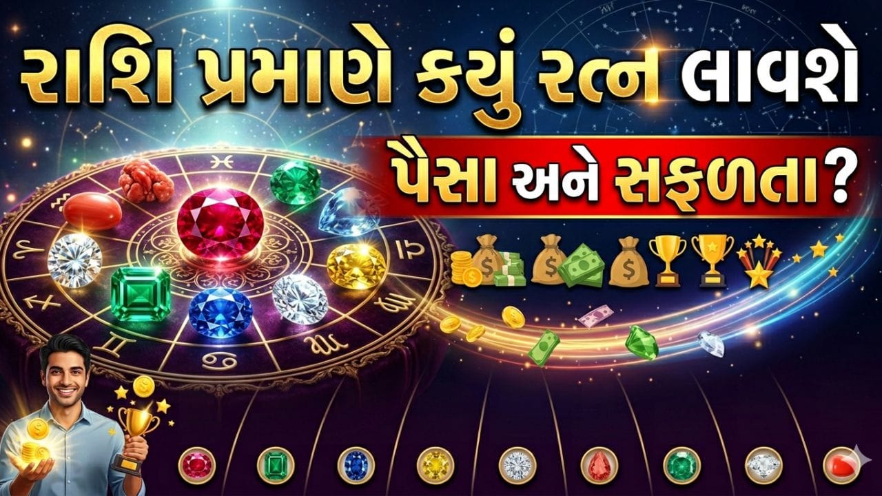 જ્યોતિષ અને રત્નશાસ્ત્ર પ્રમાણે, નીલમ, માણેક, મોતી અને હીરા જેવા કેટલાક મુખ્ય રત્નો એવા માનવામાં આવે છે કે જે ધન અને સમૃદ્ધિ વધારવામાં મદદ કરી શકે છે. પરંતુ આ રત્નો પહેરતા પહેલાં, તેમને લગતા નિયમો અને યોગ્ય રીત વિશે જાણવું ખૂબ જરૂરી છે. હવે આપણે આ રત્નો વિશે વિગતે સમજીએ. ( Credits: AI Generated )