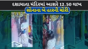 મીનાવાડા દશામાતા મંદિરમાં આશરે 12.50 લાખ સોનાના બે હાર ચોરી થતા ખળભળાટ