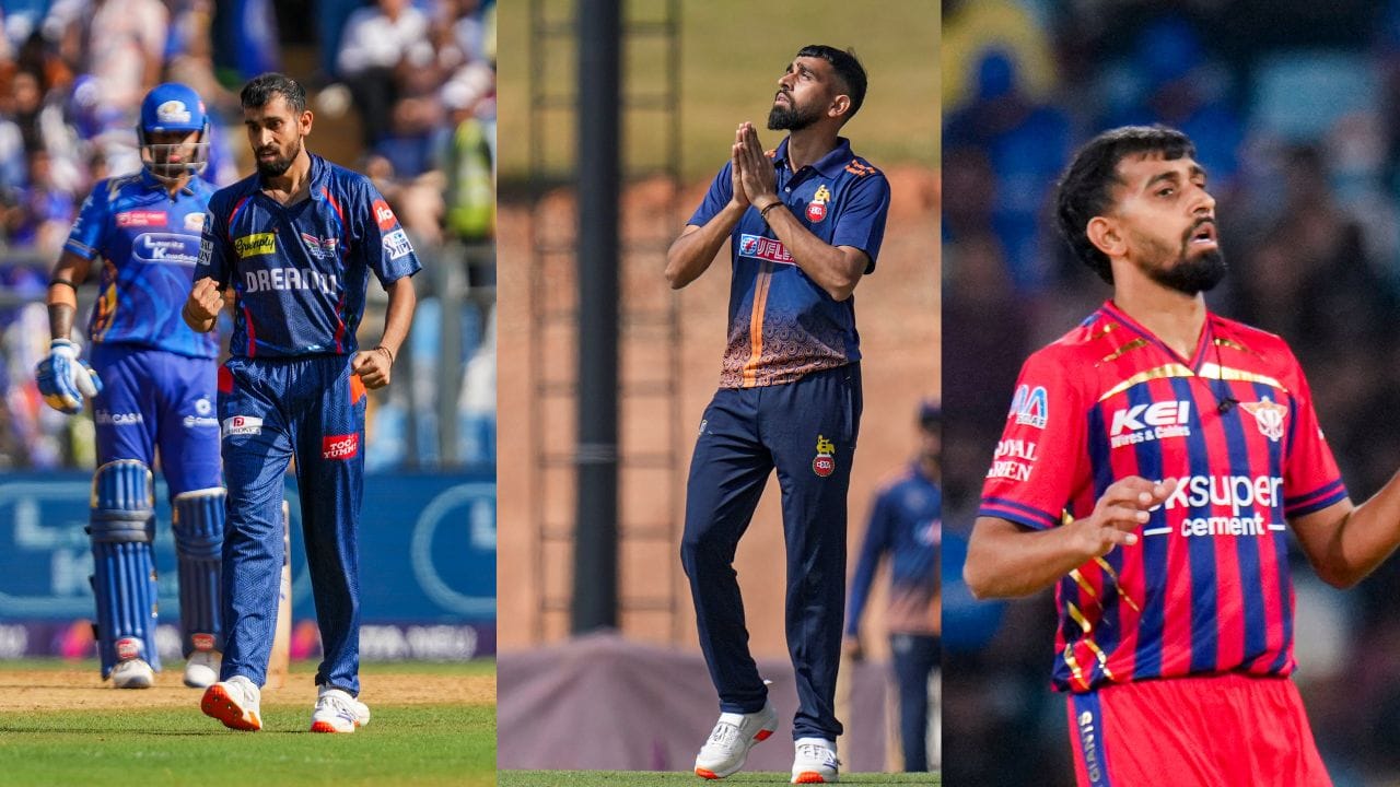 2026 ની IPL સીઝનમાં તેણે દિલ્હી કેપિટલ્સ સામે 2/20 ના તેના શ્રેષ્ઠ બોલિંગ આંકડા નોંધાવ્યા હતા.એપ્રિલ 2026 સુધીમાં, તેણે 10 IPL મેચોમાં 9 વિકેટ લીધી છે. (all photo : PTI)
