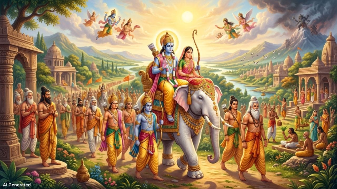 કેટલીક પૌરાણિક માન્યતાઓમાં યુગોના સમયને અલગ રીતે સમજાવવામાં આવ્યો છે. આ માન્યતા અનુસાર દરેક યુગનો સમયગાળો આશરે 1250 વર્ષ માનવામાં આવે છે અને ચારેય યુગો મળીને લગભગ 5000 વર્ષમાં પૂર્ણ થાય છે. આ દ્રષ્ટિકોણમાં યુગોને પ્રતીકાત્મક રીતે જોવામાં આવે છે, એટલે કે સમય સાથે સમાજ અને માનવ જીવનમાં બદલાવ ઝડપથી આવે છે એવી માન્યતા રાખવામાં આવે છે.