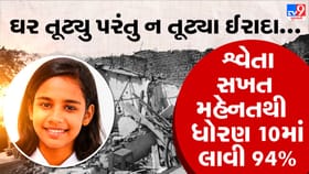 ઘર તૂટા હૈ, હોંસલા નહીં.. શ્વેતા મક્કમ ઈરાદા સાથે ધો.10માં લઈ આવી 94%