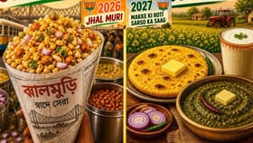 'ઝાલમુરી પછી, મક્કે કી રોટી સરસો દા સાગ'