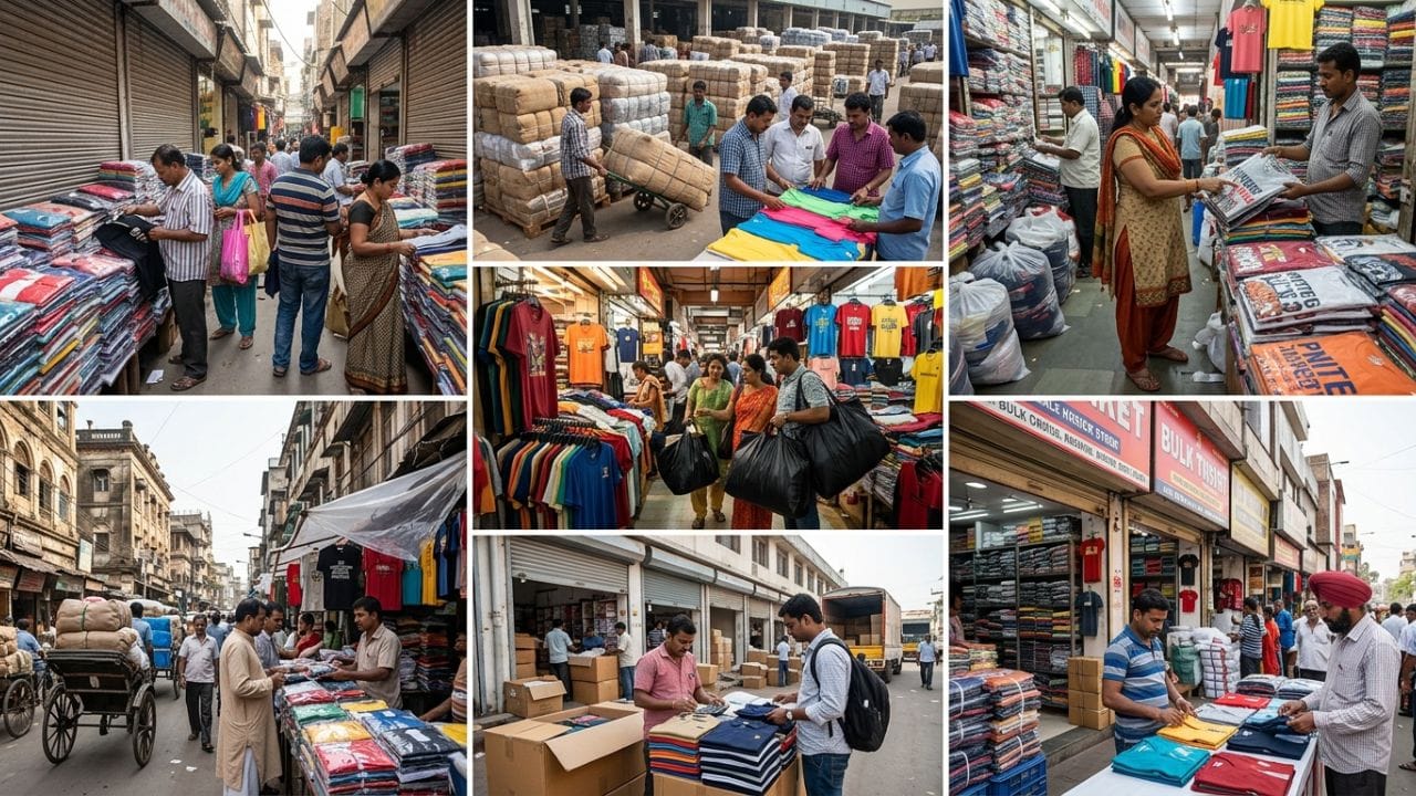 સરોજિની નગર અને જનપથને સામાન્ય રીતે રિટેલ માર્કેટ માનવામાં આવે છે પરંતુ તેમની પાછળનું હોલસેલ નેટવર્ક ઘણું મોટું છે. અહીં એક્સપોર્ટ સરપ્લસ ટી-શર્ટ ₹100-₹250માં મળી રહે છે, જેની ક્વોલિટી ઘણીવાર મોટા બ્રાન્ડ જેવી જ હોય છે. આ જ માલ પાછળથી અલગ-અલગ શહેરોમાં ₹500-₹700માં વેચાય છે અને ખાસ કરીને મહિલા ફેશનમાં આની સૌથી વધુ ખપત જોવા મળે છે.