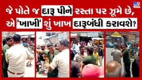 દુનિયા આખીને દારૂબંધીનું જ્ઞાન વહેંચતી પોલીસ પોતે જ ટલ્લી - જુઓ Video