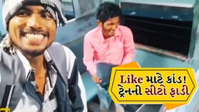 Reelના ચક્કરમાં હદ પાર! યુવકે ટ્રેનની સીટ ફાડી, Viral Video