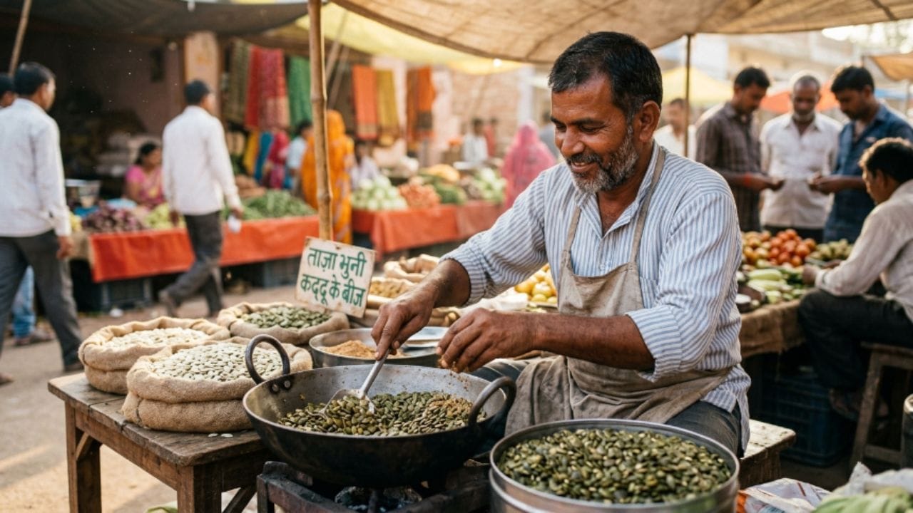 રોગ પ્રતિકારક શક્તિ બનશે મજબૂત: બદલાતા હવામાનમાં વારંવાર શરદી, ઉધરસ કે વાયરલ ઇન્ફેક્શનના ભોગ બનતા લોકો માટે આ બીજ ખૂબ જરૂરી છે. રોજ માત્ર એક ચમચી કોળવાના બીજ ખાવાથી શરીરમાં ઝિંક, મેગ્નેશિયમ અને વિટામિન ઈ ની ઉણપ પૂરી થાય છે, જે શરીરની રોગ પ્રતિકારક શક્તિ (ઇમ્યુનિટી) ને એટલી મજબૂત બનાવે છે કે મોસમી બીમારીઓ નજીક પણ ફરકતી નથી.