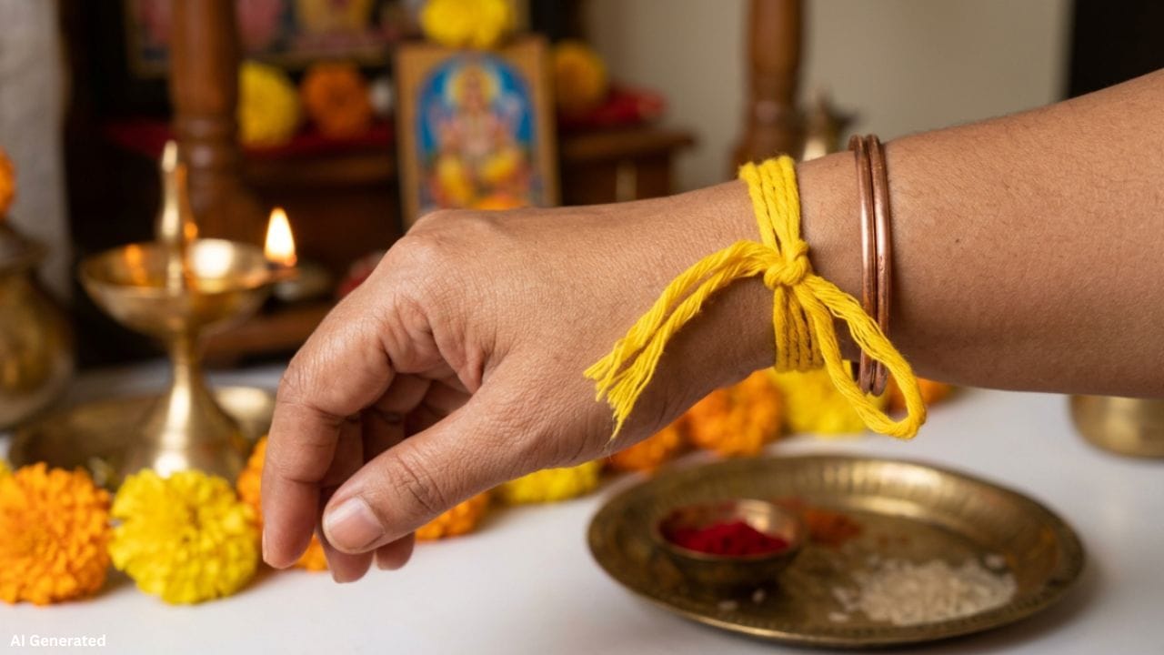 જ્યોતિષ શાસ્ત્ર મુજબ ગુરુ ગ્રહ નબળો હોય તો પીળું રક્ષાસૂત્ર પહેરવું શુભ માનવામાં આવે છે. એવી માન્યતા છે કે તે બુદ્ધિ, જ્ઞાન અને બોલચાલ સંબંધિત સમસ્યાઓમાં સકારાત્મક અસર લાવે છે. પીળું રક્ષાસૂત્ર બાંધવા માટે ગુરુવારનો દિવસ ખાસ શુભ ગણાય છે.