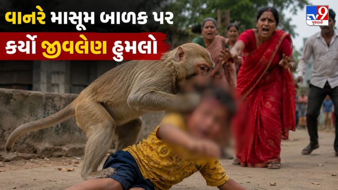 ઝૂમાં સહેલાણીઓ કેટલા સુરક્ષિત? પરિવાર પર વાનરનો હુમલો, બાળક લોહીલુહાણ