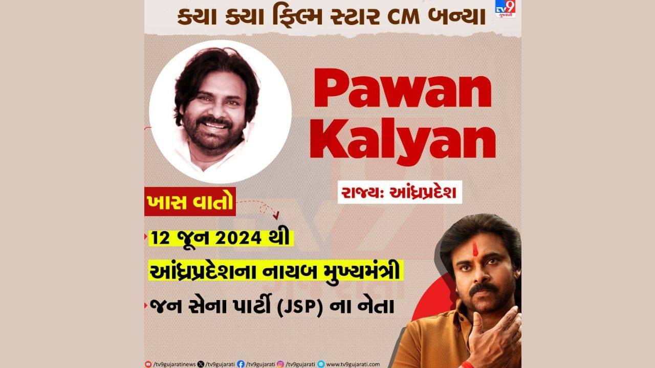  પવન કલ્યાણ 12 જૂન 2024 થી આંધ્રપ્રદેશના નાયબ મુખ્યમંત્રી (ડેપ્યુટી ચીફ મિનિસ્ટર) તરીકે સેવા આપી રહ્યા છે. તેઓ જન સેના પાર્ટી (JSP) ના નેતા છે અને 2024ની આંધ્રપ્રદેશ વિધાનસભા ચૂંટણી પીઠાપુરમ વિધાનસભા મતવિસ્તારમાંથી જીત્યા હતા. તેમણે એન. ચંદ્રબાબુ નાયડુના નેતૃત્વ હેઠળની સરકારમાં નાયબ મુખ્યમંત્રી તરીકે શપથ લીધા હતા.